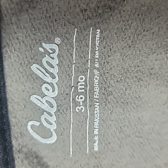 Cabelas Zip Up Hoodie 3-6 Months Gray - Picture 10 of 10